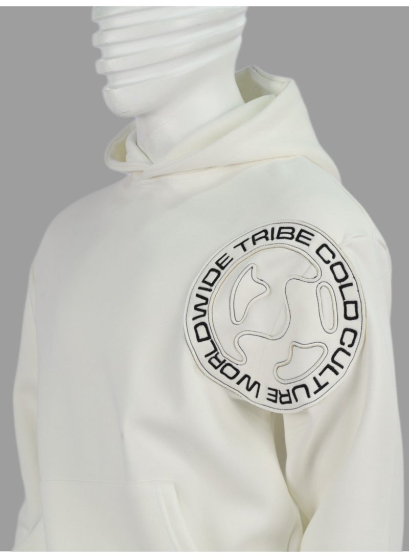 Red Planet The elegant hoodie: A work of art with distinctive details and exceptional comfort. Distinctive and sophisticated - White - Image 2